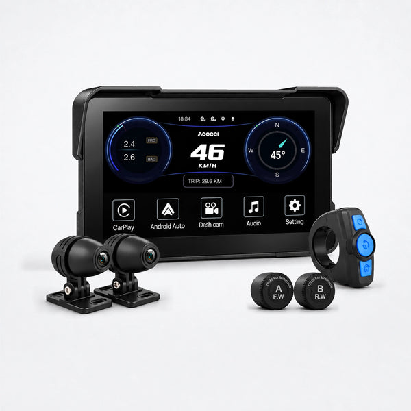 C6 Pro Integrated Motorcycle Video Recorder with GPS and Anti-Theft Protection 
