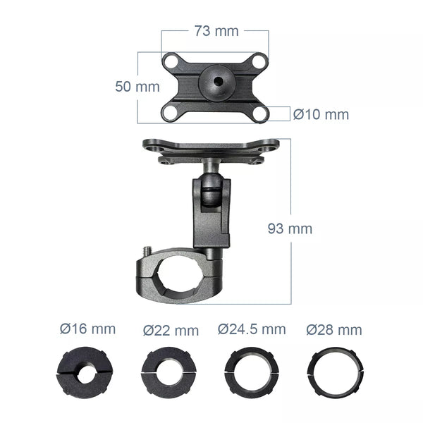 मोटरसाइकिल कारप्ले ब्रैकेट के लिए टिकाऊ मेटल माउंट