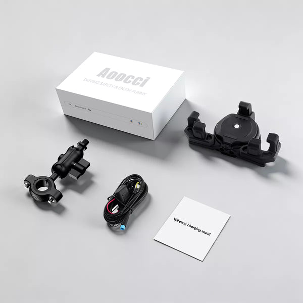 15W वायरलेस चार्जिंग के साथ मोटरसाइकिल फ़ोन माउंट